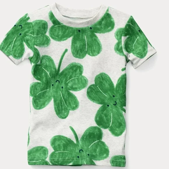 Carter’s Child Of Mine ST. PATRICK’S DAY Pajamas UNISEX SIZE 3T Green & Gray NEW - Picture 2 of 4